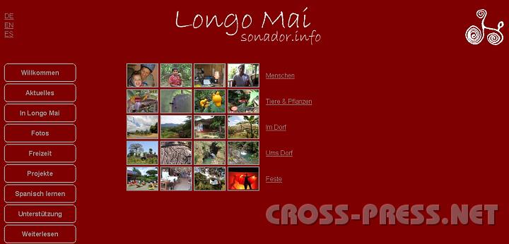 4-15 Webseite.jpg - Sehr informative und anspruchsvolle Website von Longo Mai http://sonador.info/ wurde von Anton Maurer programmiert.