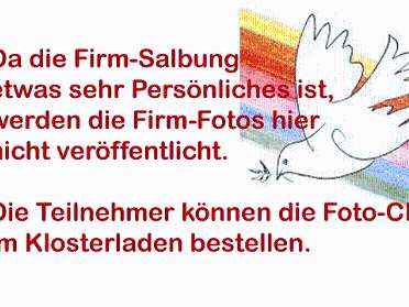 Salbung durch Abt Berthold