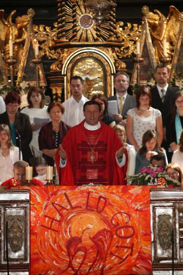 Firmung mit Abt P. Berthold um 10h