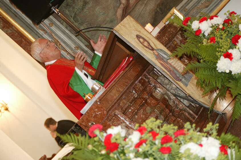 Firmung mit Abt P. Berthold und Prälat Vögt um 8h