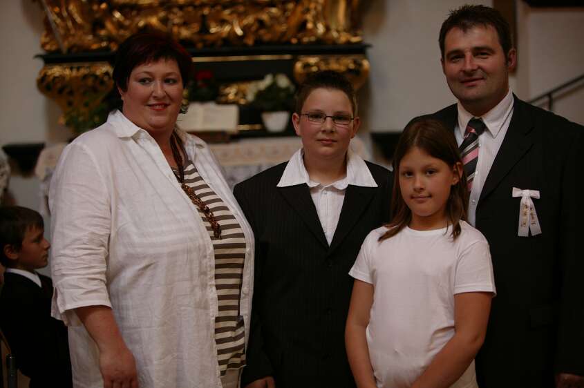 Firmung mit Abt P. Berthold und Prälat Vögt um 10:30h