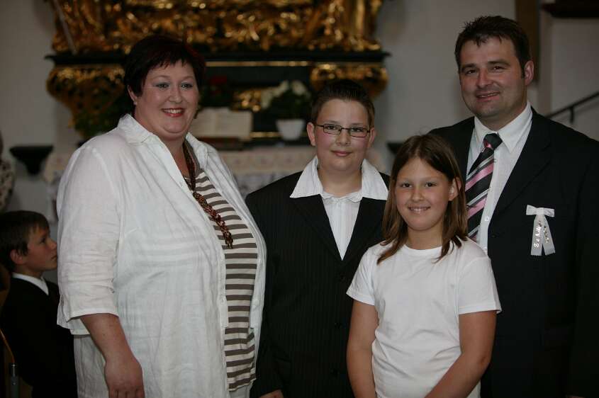 Firmung mit Abt P. Berthold und Prälat Vögt um 10:30h