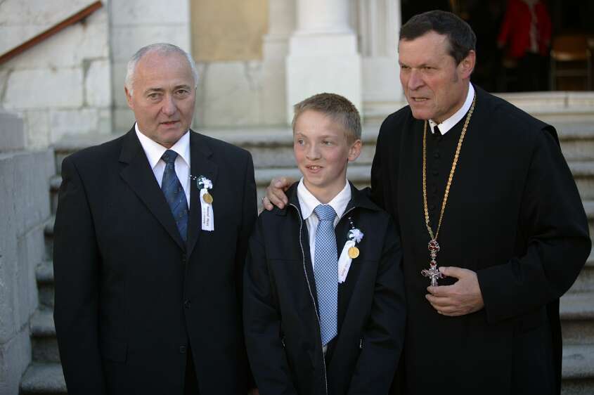 Firmung am 10.05.2008 mit den Äbten Heigl und Ellegast