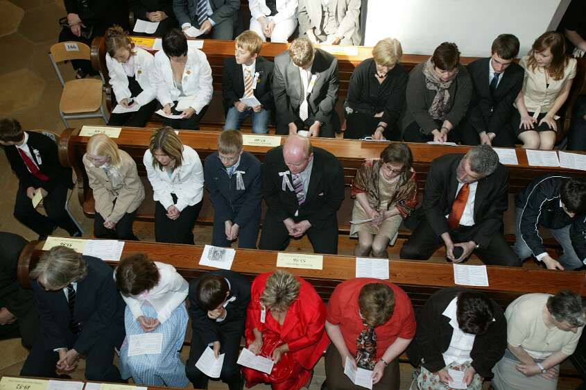 Firmung am 10.05.2008 mit den Äbten Heigl und Ellegast