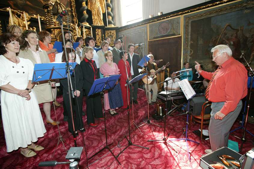 Firmung am 10.05.2008 mit den Äbten Heigl und Ellegast