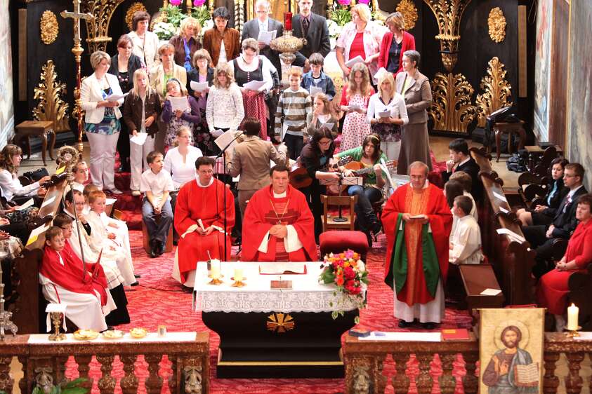 Firmung f�r Angeh�rige der Pfarre Seitenstetten