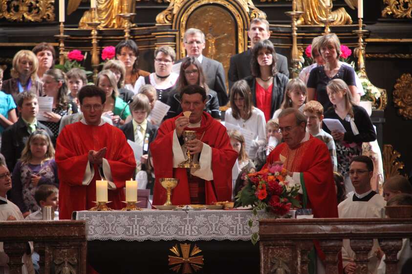 Firmung in Seitenstetten f�r Nachbar-Pfarren