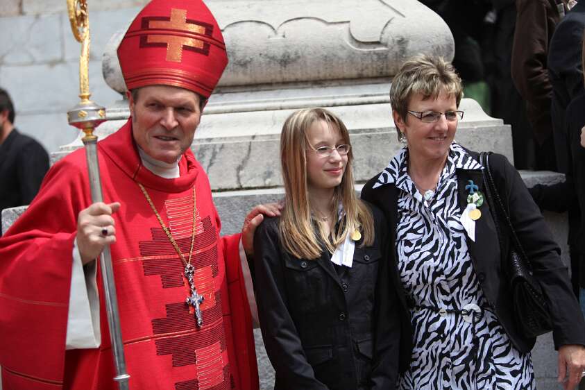 Firmung mit Abt Berthold Heigl und Propst Raimund Breiteneder um 10:30h