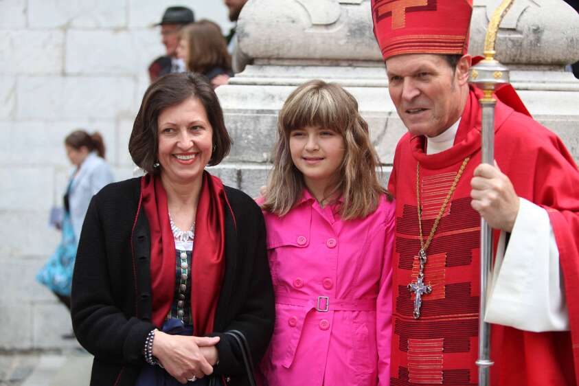 Firmung mit Abt Berthold Heigl und Propst Raimund Breiteneder um 10:30h