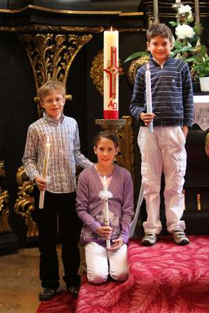 Taufe von Alexander Christian Drumeva-Maierhofer mit P.Gerhard Ellinger