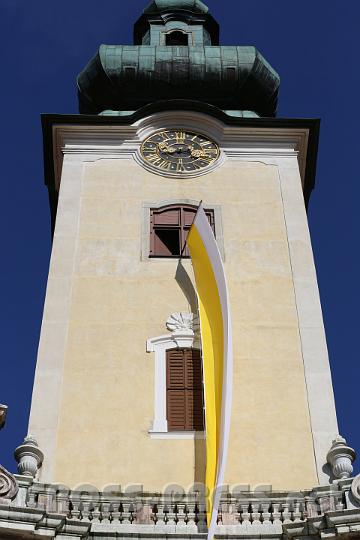 2012.09.16_15.44.33.jpg - Eigentlich sollte an diesem Tag hier die schwarze Fahne hängen, da P. Hieronymus 3 Tage vor dem Fest gestorben ist.