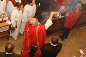 OrgelWeihe in St.Veit durch Abt Petrus