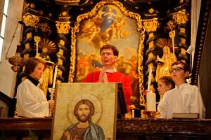 Firmung in Seitenstetten mit Altabt Berthold (10h30h) Evangelium