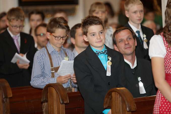 Firmung mit Abt Petrus und Altabt Berthold