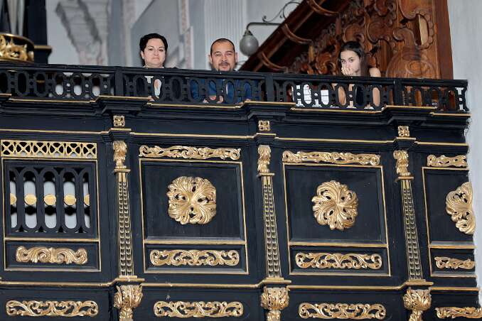 Firmung mit Abt Petrus und Altabt Berthold