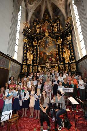 Firmung mit Abt Petrus und Altabt Berthold