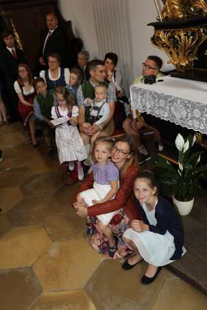 Firmung mit Abt Petrus und Altabt Berthold