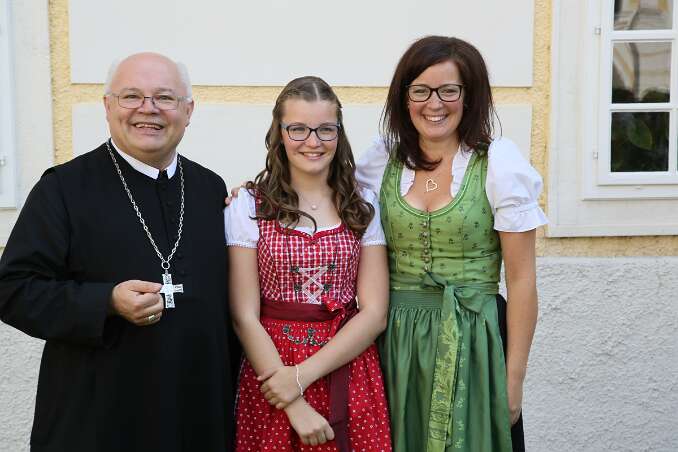 Firmung mit Abt Petrus und Altabt Berthold