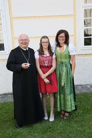 Firmung mit Abt Petrus und Altabt Berthold