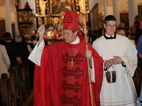 Firmung mit Abt Petrus und Altabt Berthold