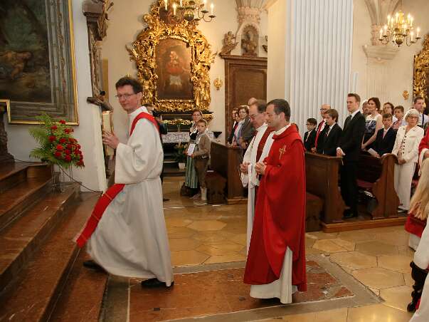 Firmung mit Abt Petrus und Altabt Berthold