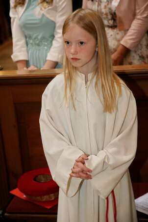 Firmung mit Abt Petrus und Altabt Berthold