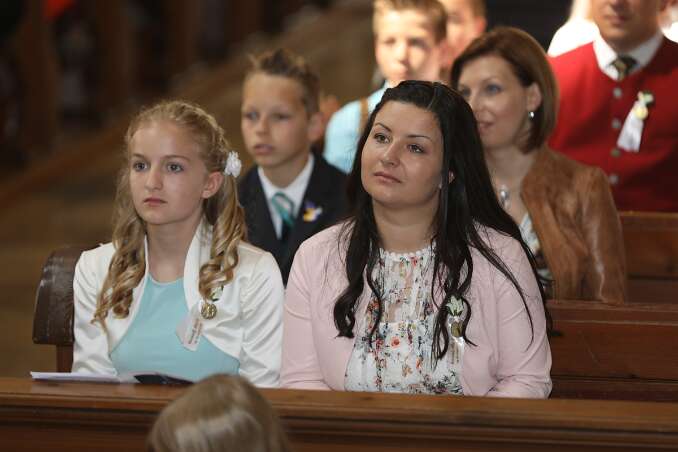 Firmung mit Abt Petrus und Altabt Berthold