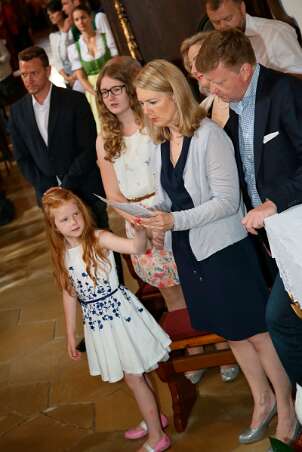 Firmung mit Abt Petrus und Altabt Berthold