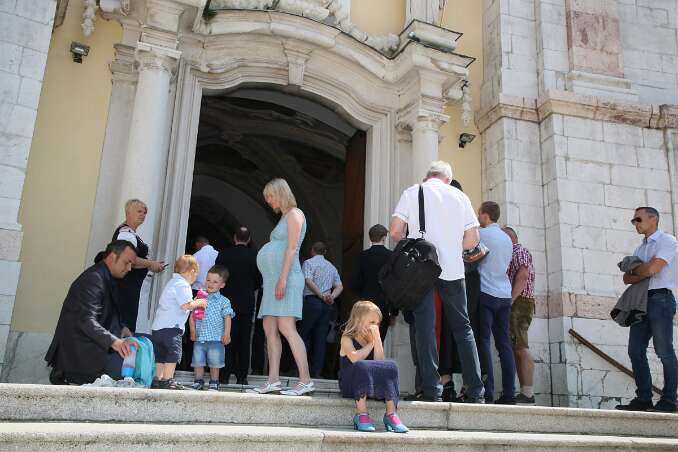 Firmung mit Abt Petrus und Altabt Berthold