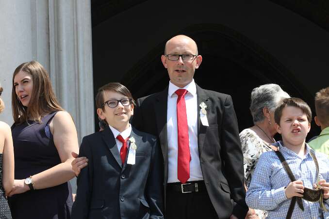 Firmung mit Abt Petrus und Altabt Berthold