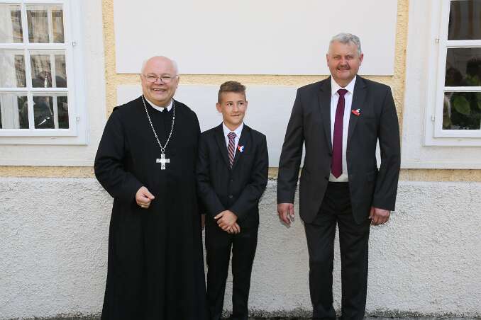 Firmung mit Abt Petrus und Altabt Berthold