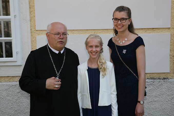 Firmung mit Abt Petrus und Altabt Berthold