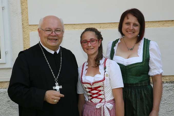 Firmung mit Abt Petrus und Altabt Berthold