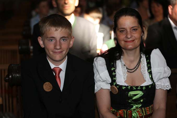 Firmung mit Abt Petrus Pilsinger und Altabt Johannes Gartner (08h)