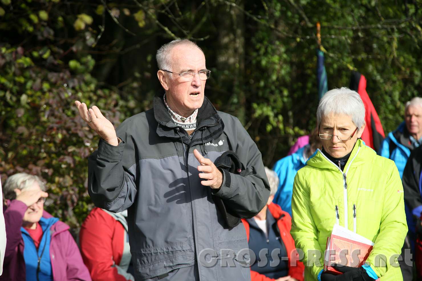 2016.10.26_11.01.35.JPG - Lambert Jelinek  war lange Alpenverein-Vorstand. Sein Vater gleichen Namens initiierte die Errichtung des geschnitzten Kreuzes am Stockerkogel.
