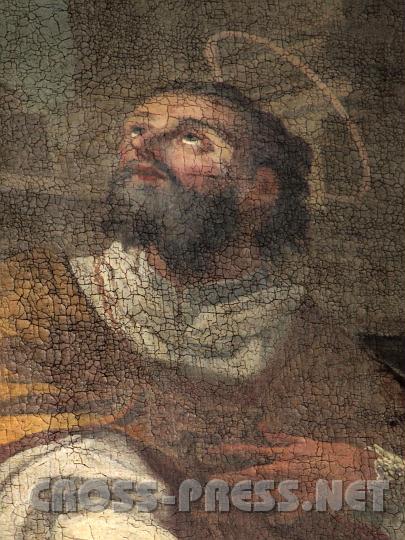 2010.08.27_15.20.03.jpg - Das "Geburtstagskind", der hl.Augustinus am riesigen Gem�lde �ber "seinem" Altar.