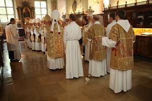 Feierliche Benediktion des Abtes Maximilian Heim