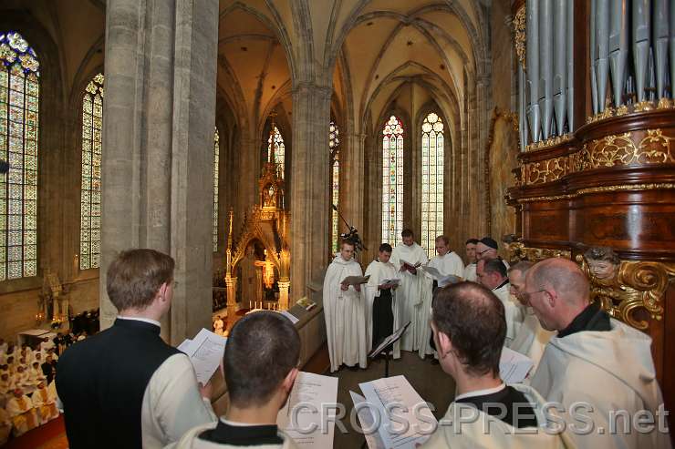 2015.04.30_15.31.32.JPG - Stifts-Schola sang diesmal von der Orgelempore.