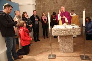 Eröffnung des Radio Maria Studios in Innsbruck Abt Raimund Schreier, Abschluss-Segen