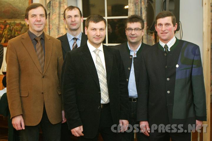 2009.01.16_21.37.43.JPG - Nach dem offiziellen Teil des Neujahrstreffens. v.l.n.r.: Anton Putz, Mag. Franz Farfeleder, LAbg. Ing. Andreas Pum, Josef Forster, B�rgermeister Alois Panstingl.