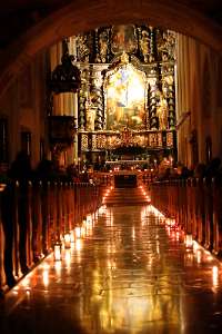 Rorate-Messe in der Stiftskirche Seitensttetten