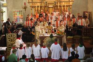 Empfang von Pfarrer Peter in Weistrach Wandlung